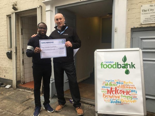 Kilnbridge make donation towards Camden Foodbank - Charity & Community