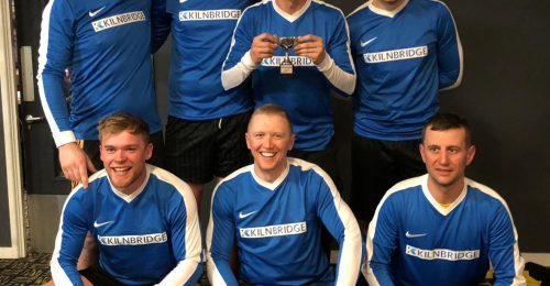 New football shirts make debut for Kilnbridge - Charity & Community