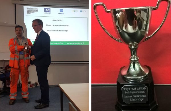 World Quality Week Award for Crossrail Paddington - Awards