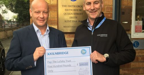 Kilnbridge donate to The Lullaby Trust - Charity & Community