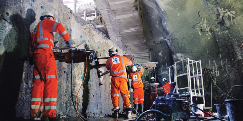 Concrete cutting and controlled demolition