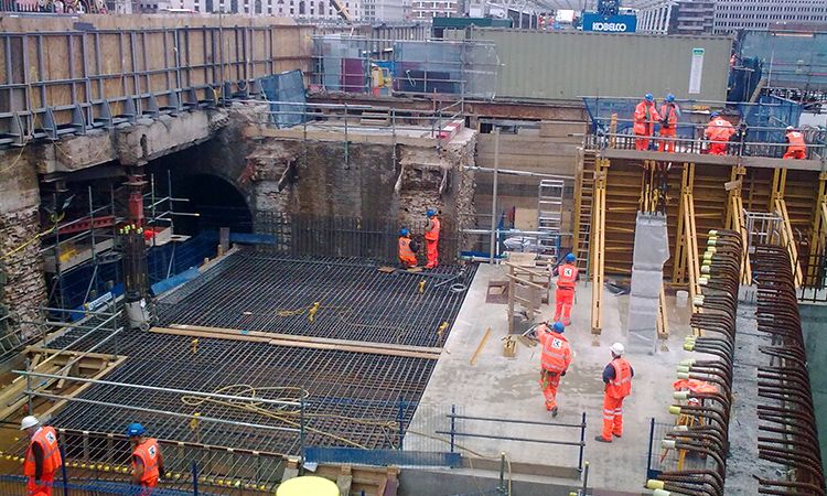 Thameslink Blackfriars Station and rail bridge reconstruction - Construction 2
